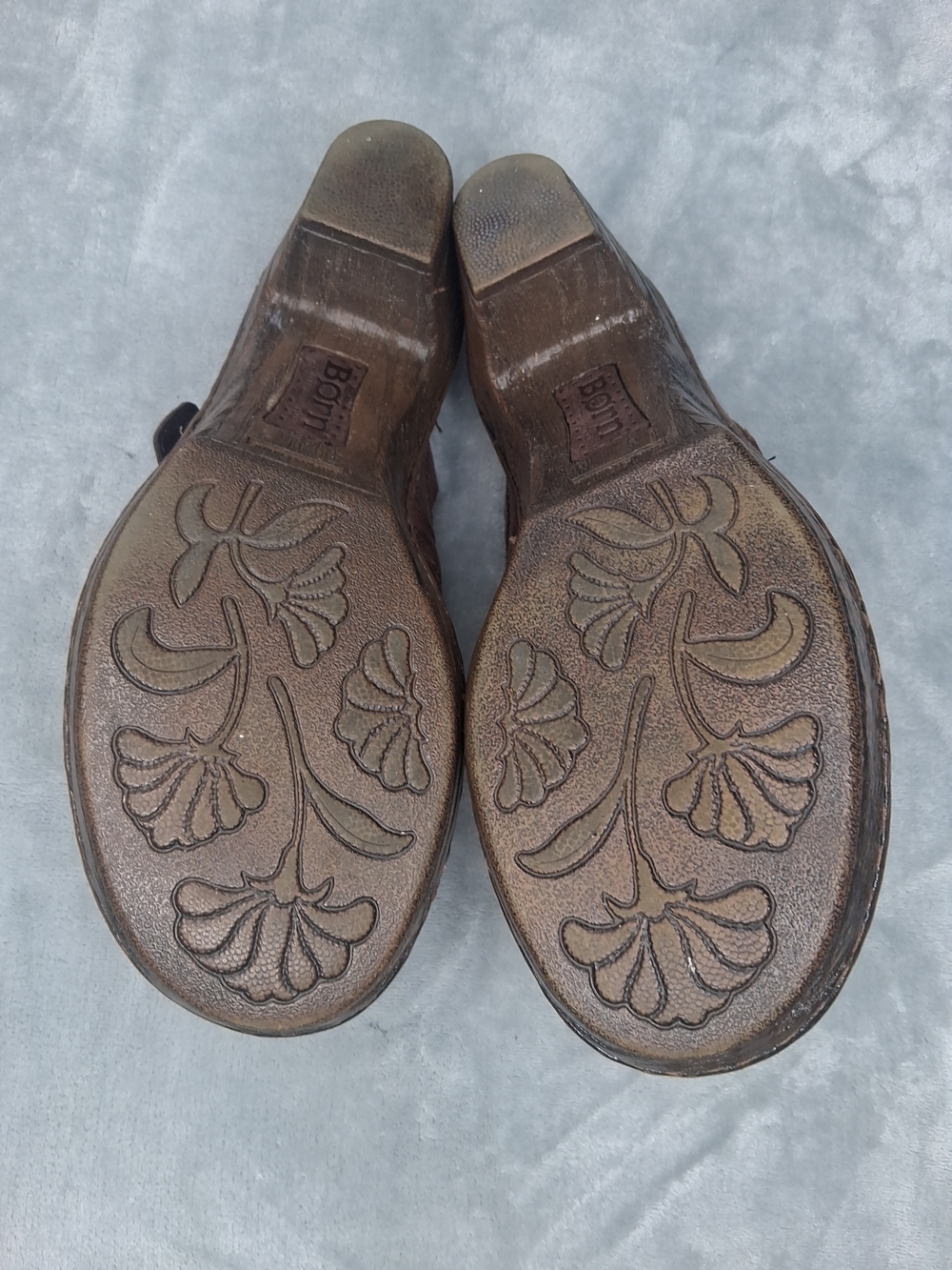 Born Strap Buckle Detail Clog Mule Slip On Shoes Mocha Brown Sz 9 - Picture 13 of 16